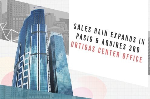 Sales Rain Expands in Pasig & Acquires 3rd Ortigas Center Office