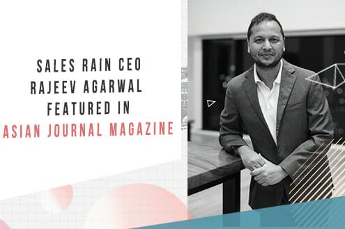 Sales Rain CEO Rajeev Agarwal Featured in Asian Journal