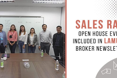 Sales Rain Open House Event Included in Lamudi's Broker Newsletter