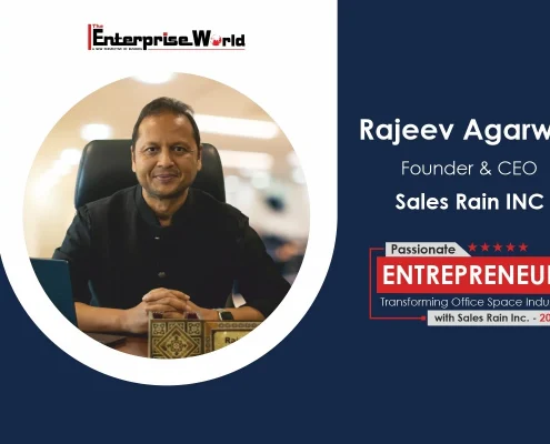 Sales Rain and CEO Rajeev Agarwal Featured in Enterprise World Magazine