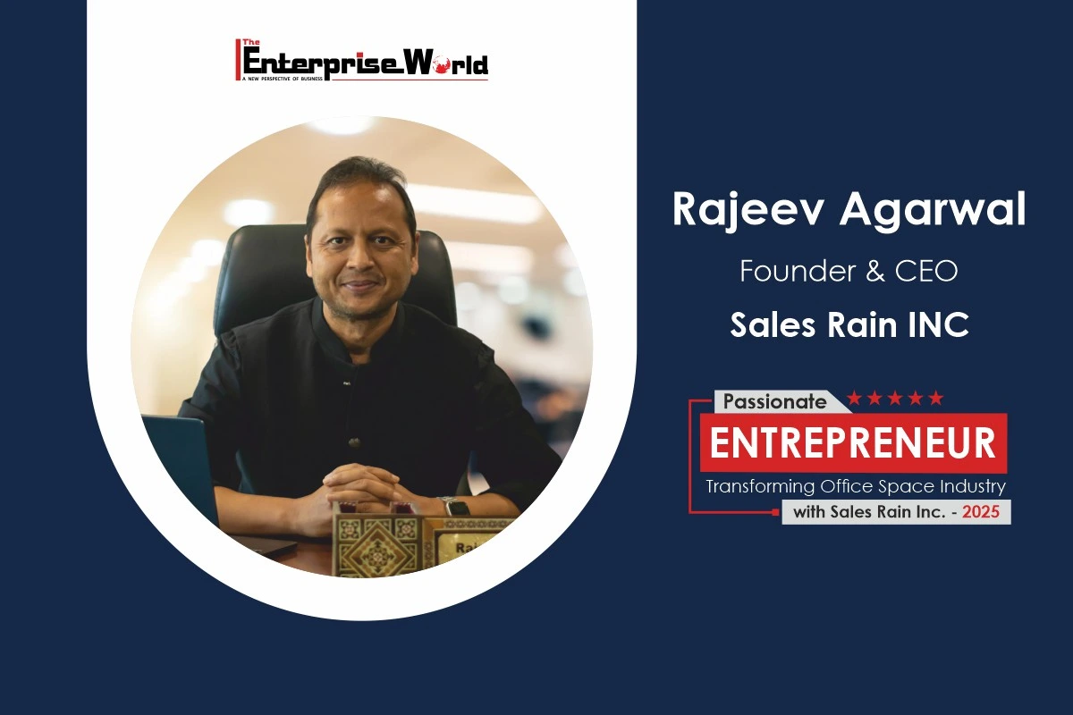 Sales Rain and CEO Rajeev Agarwal Featured in Enterprise World Magazine